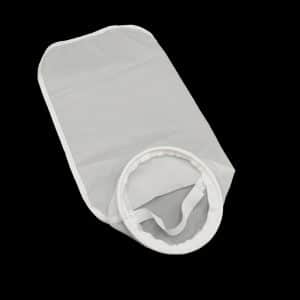 250 Micron Nylon Liquid Filter Bag,Sewn,Stainless Steel Ring, Size #3-105*230mm