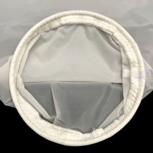 200 Micron Nylon Liquid Filter Bag,Sewn,Stainless Steel Ring, Size #4-105*380mm