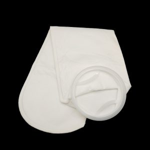 90 Micron Polyester Felt (PE) Liquid Filter Bag,Welded,Plastic “F” Flange Ring, Size #2-180*810mm
