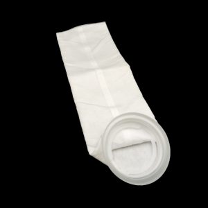 45 Micron Polyester Felt (PE) Liquid Filter Bag,Welded,Plastic “X” Flange Ring, Size #5-150*560mm