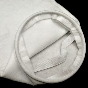 45 Micron Polyester Felt (PE) Liquid Filter Bag,Welded,Stainless Steel Ring, Size #5-150*560mm