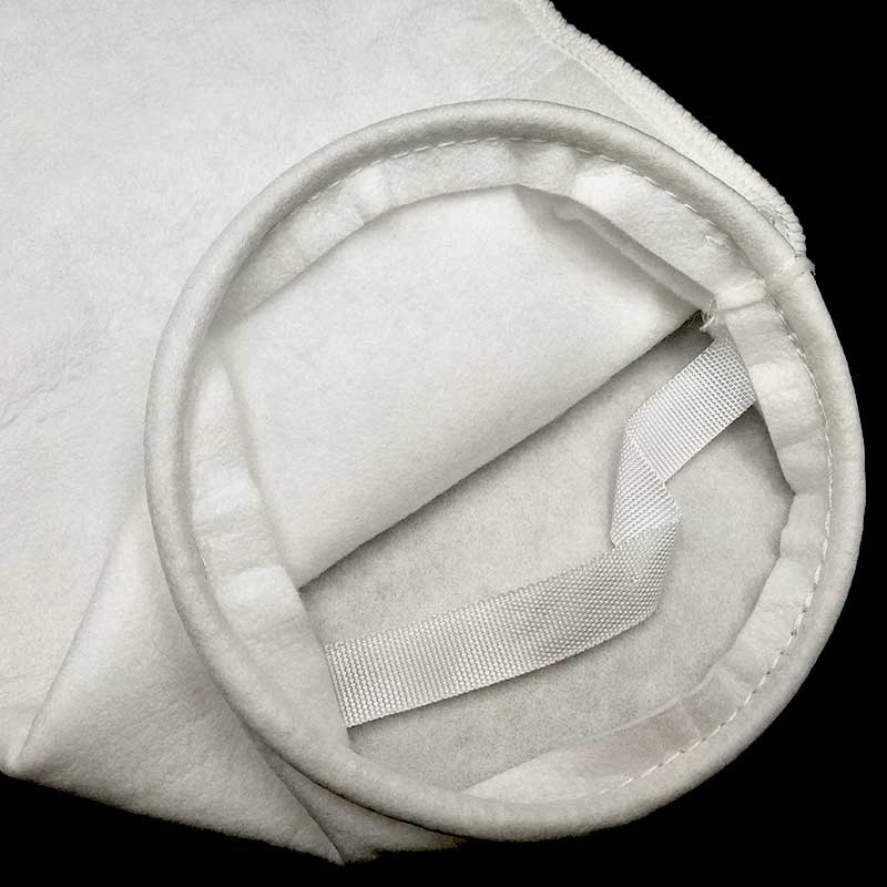 5 Micron Polypropylene Felt Liquid Filter Bag,Welded,Plastic “F” Flange Ring, Size #5-150*560mm