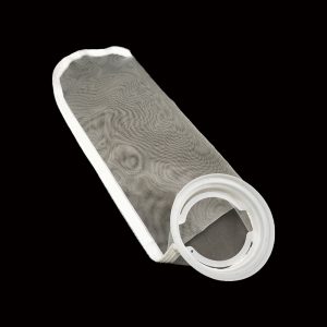 90 Micron Nylon Liquid Filter Bag,Sewn,Plastic “X” Flange Ring, Size #5-150*560mm
