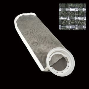 400 Micron Nylon Liquid Filter Bag,Sewn,Plastic “X” Flange Ring, Size #5-150*560mm